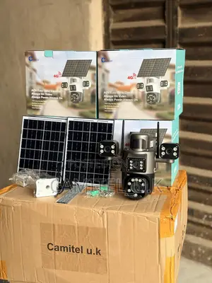 4-Lens Aov PTZ Solar Security Camera