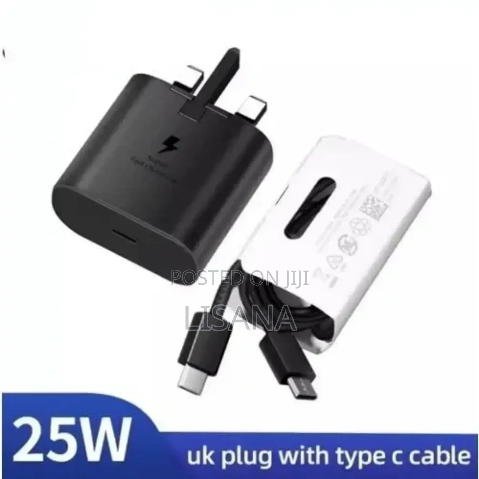 Samsung Type C to Type C Charger – 25w | Black