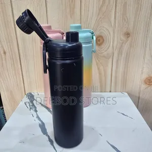 Black 24oz (708ml) Stainless Steel Insulated Bottle