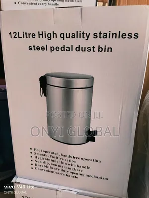 12 Liters Stainless Pedal Bin