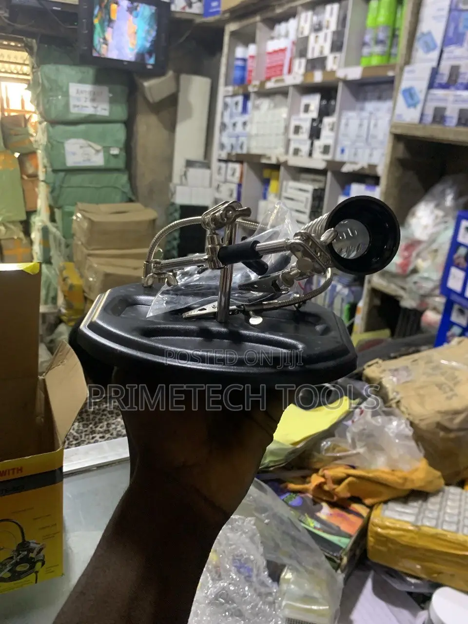 Soldering Helping Hand With Led Magnifier