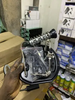 Soldering Helping Hand With Led Magnifier