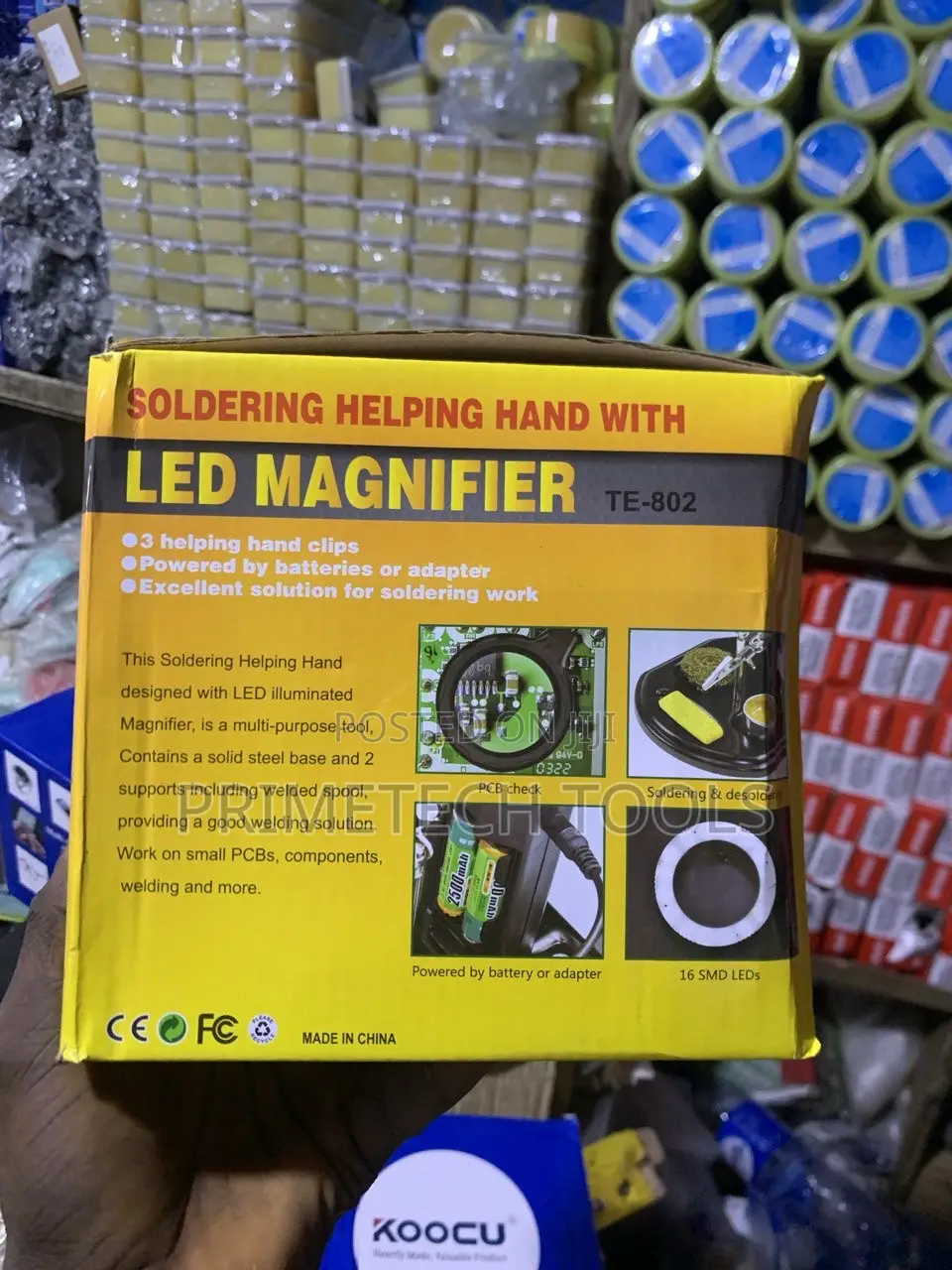 Soldering Helping Hand With Led Magnifier