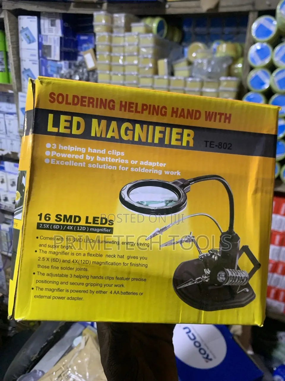 Soldering Helping Hand With Led Magnifier