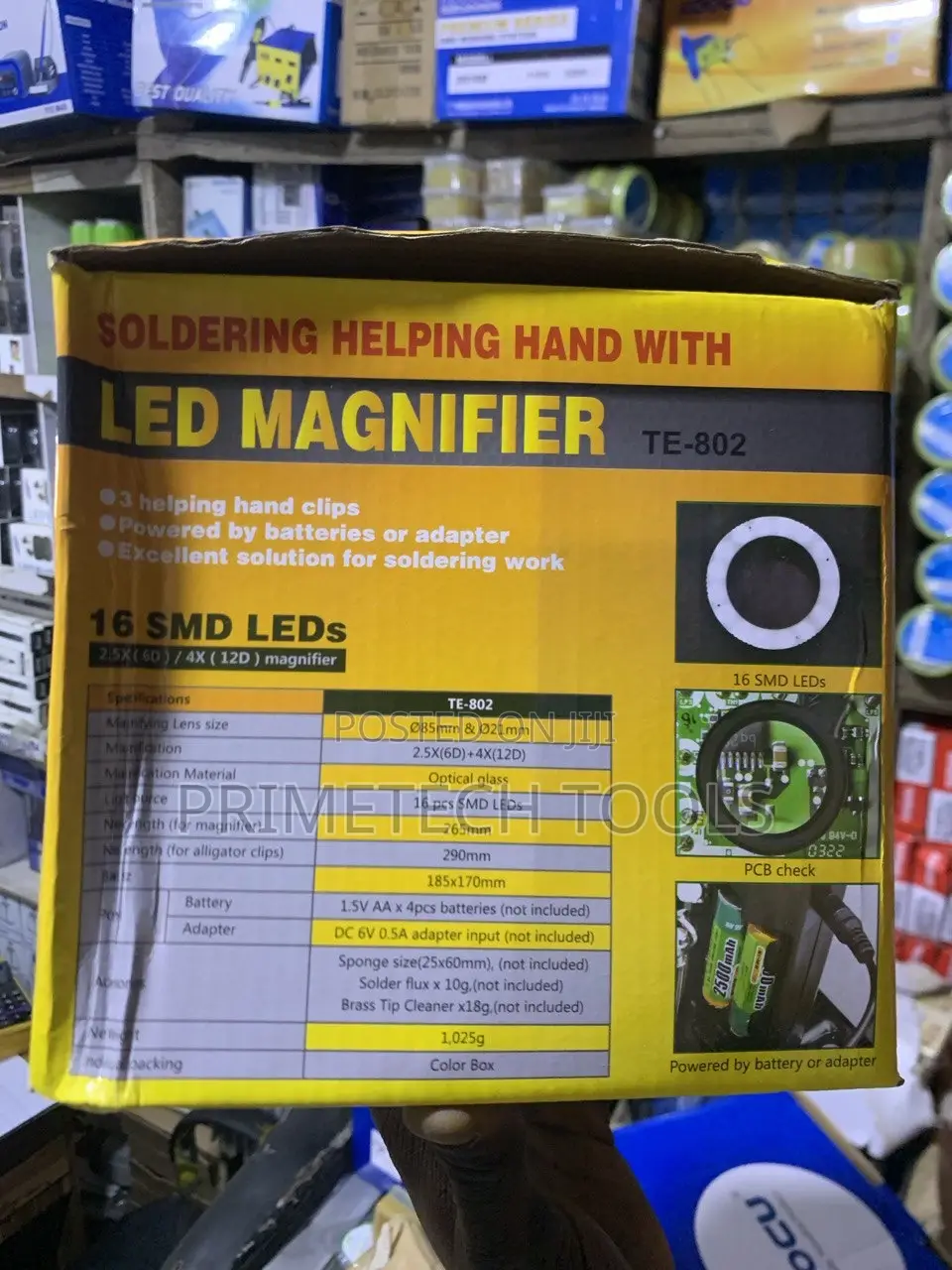 Soldering Helping Hand With Led Magnifier