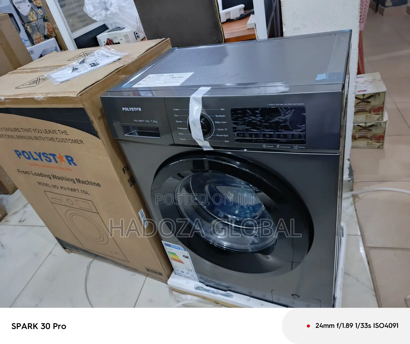 6kg Capacity Front Load Washer – Polystar