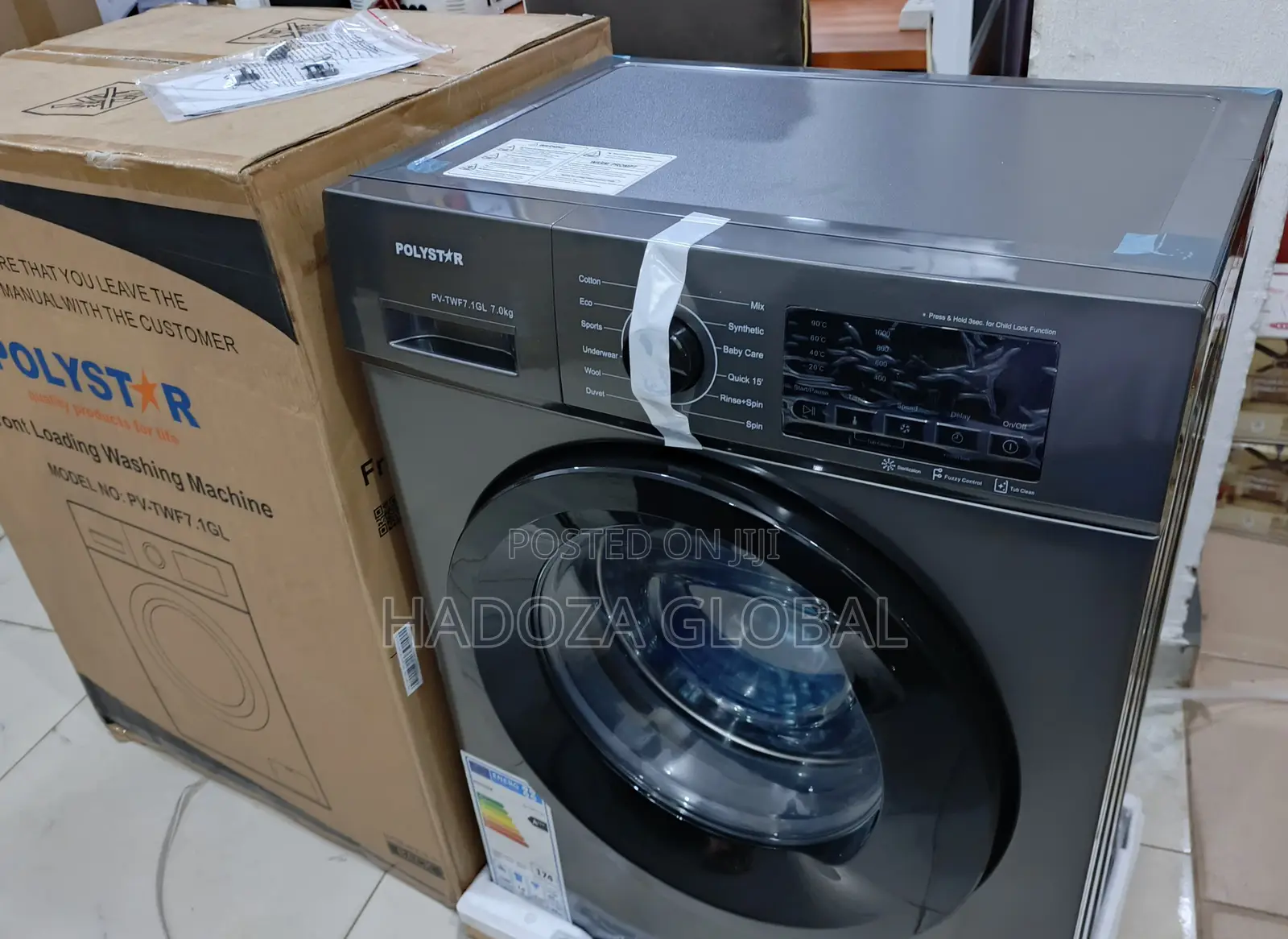 Polystar Front Loading Washing Machine 6kg