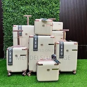 8-Piece Travel Luggage Set With Spinner Wheels