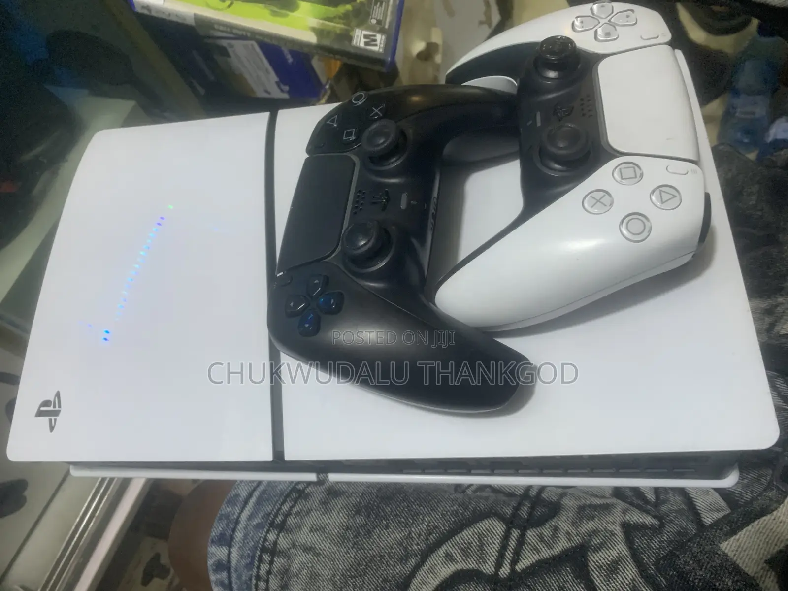 Ps5 Console With 2 Ps5 Game Controller and 2 Games