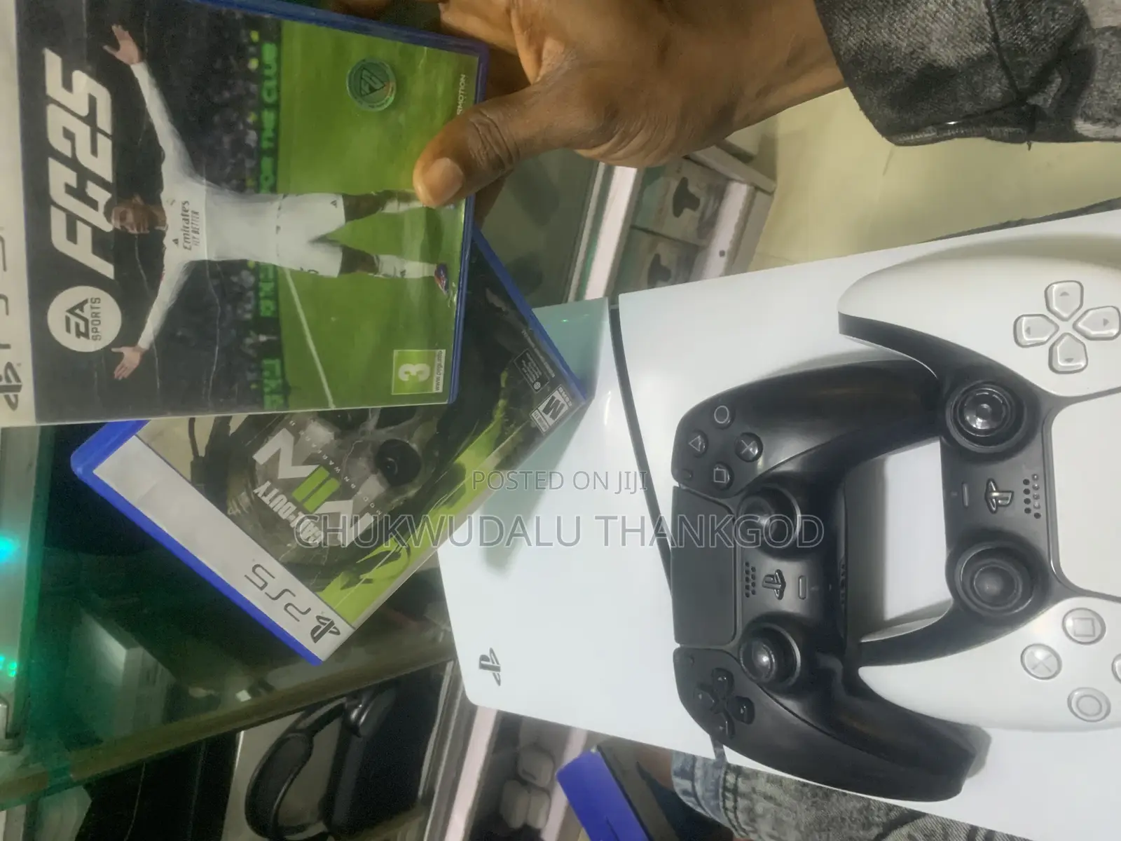 Ps5 Console With 2 Ps5 Game Controller and 2 Games