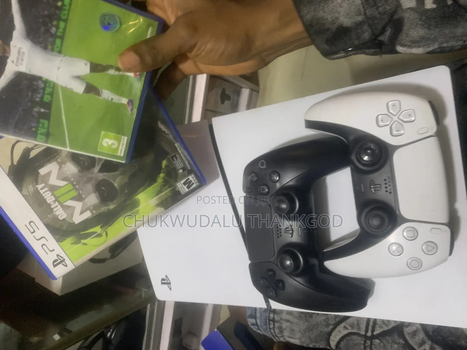 Ps5 Console With 2 Ps5 Game Controller and 2 Games