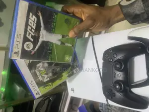 Ps5 Console With 2 Ps5 Game Controller and 2 Games