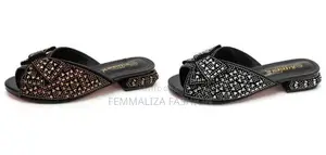 Rhinestones Women Low Heels Slippers