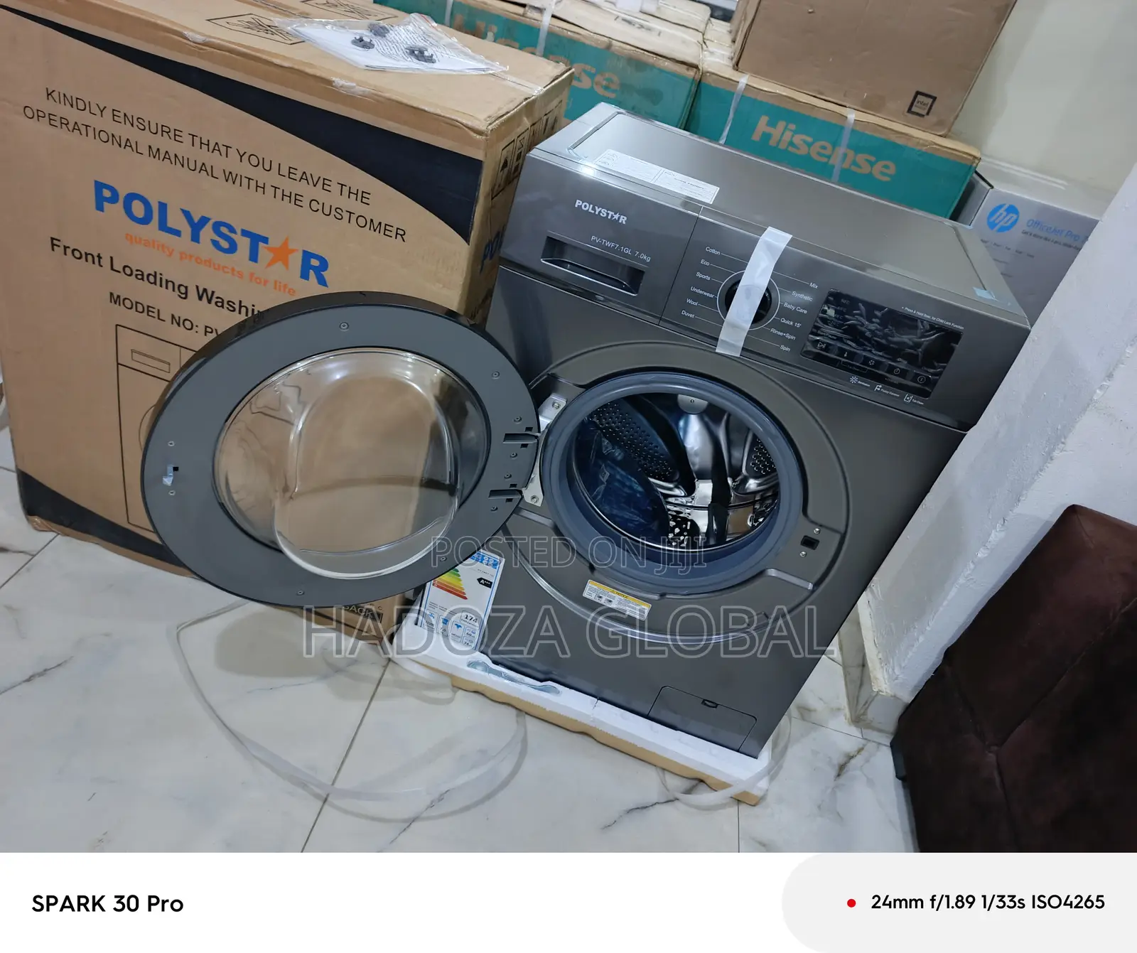 Front Loading Washer By Polystar – 6kg
