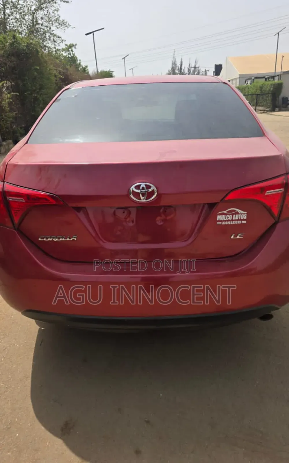 Toyota Corolla 2017 Red