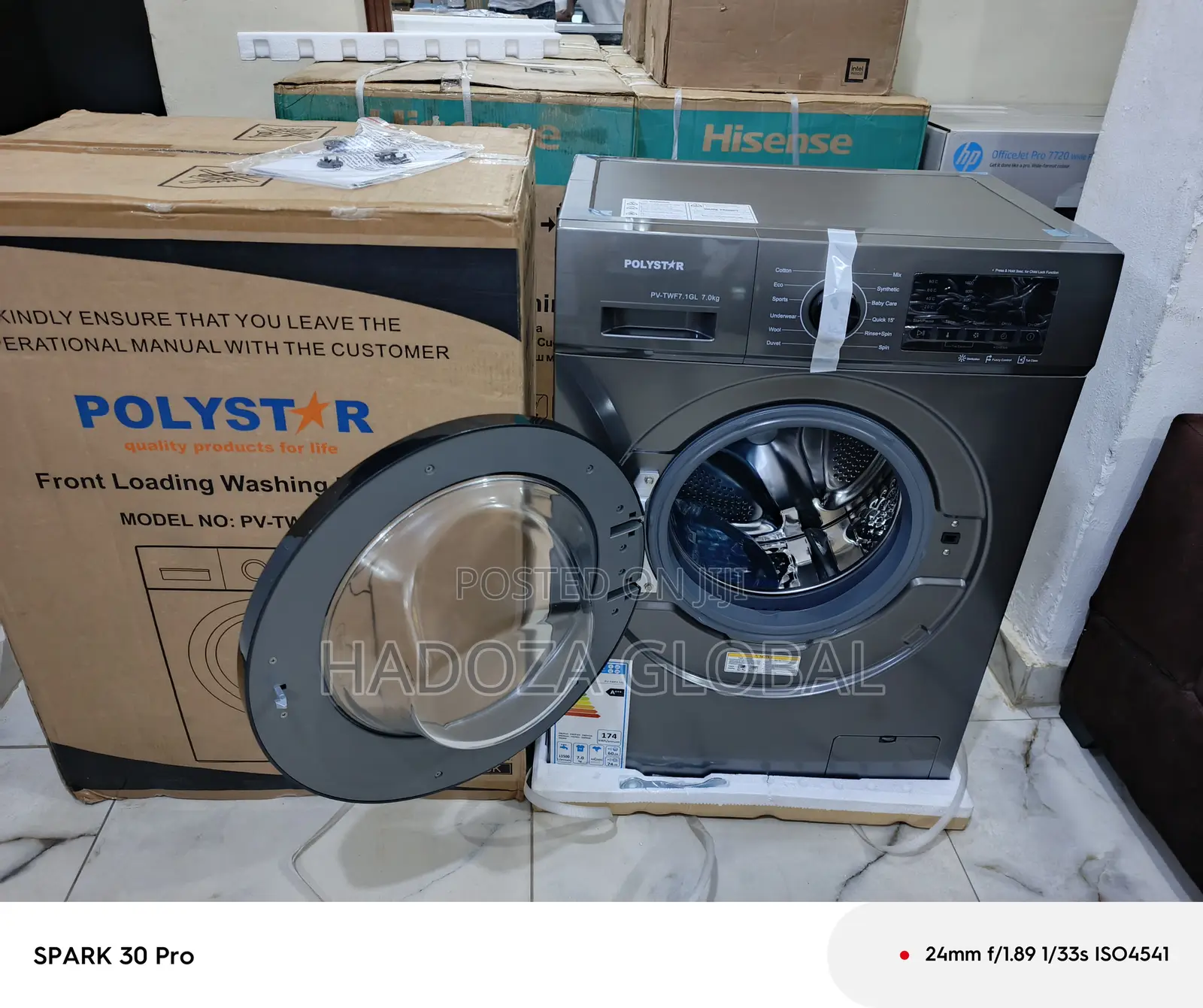 Polystar Automatic Washing Machine Front Load 6kg