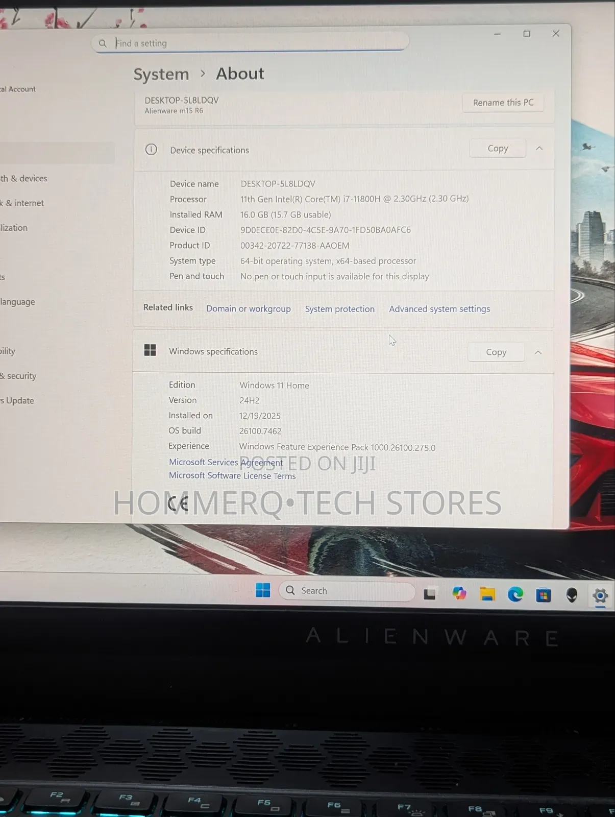 Laptop Dell Alienware M15 R6 16GB Intel Core I7 SSD 512GB