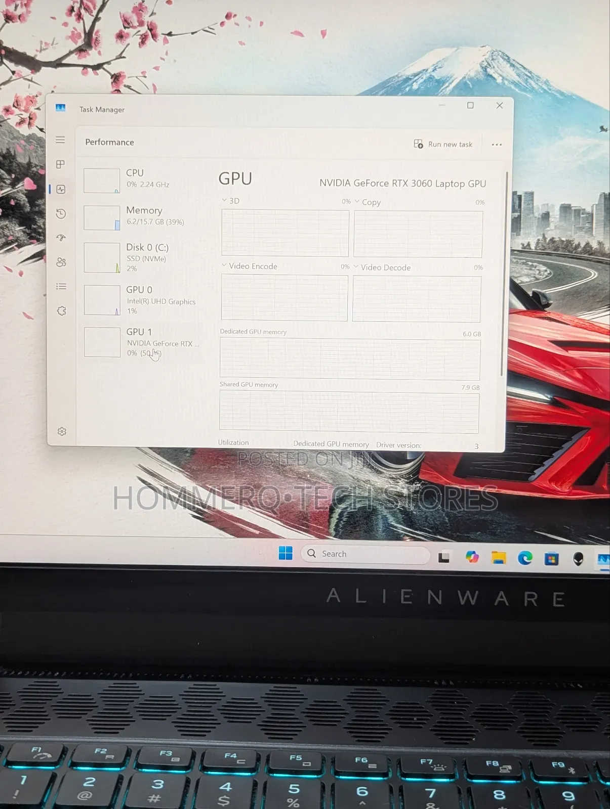 Laptop Dell Alienware M15 R6 16GB Intel Core I7 SSD 512GB