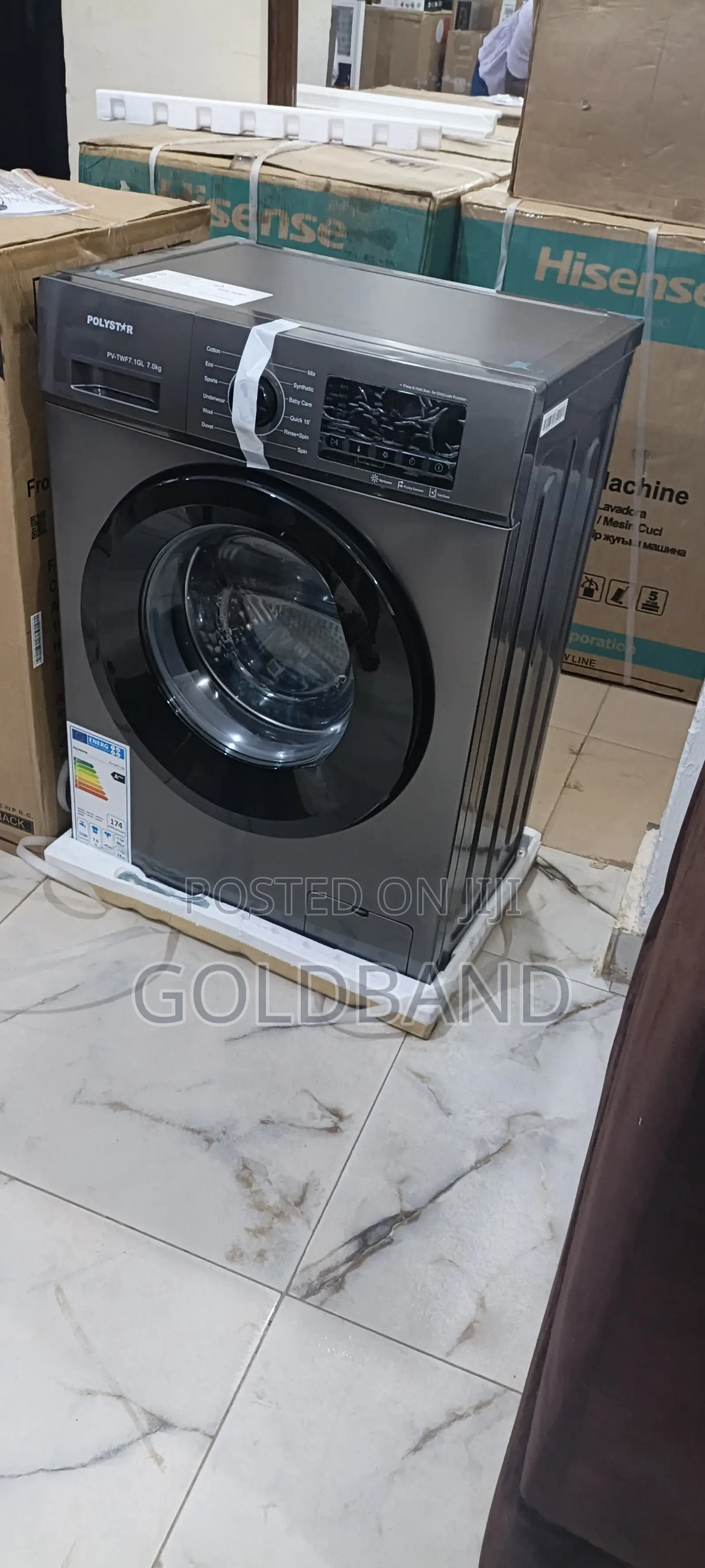 Polystar 6kg Silent Inverter Front Load Washer