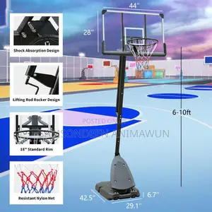 10ft Adjustable Basketball Stand – Perfect For Home & Schools