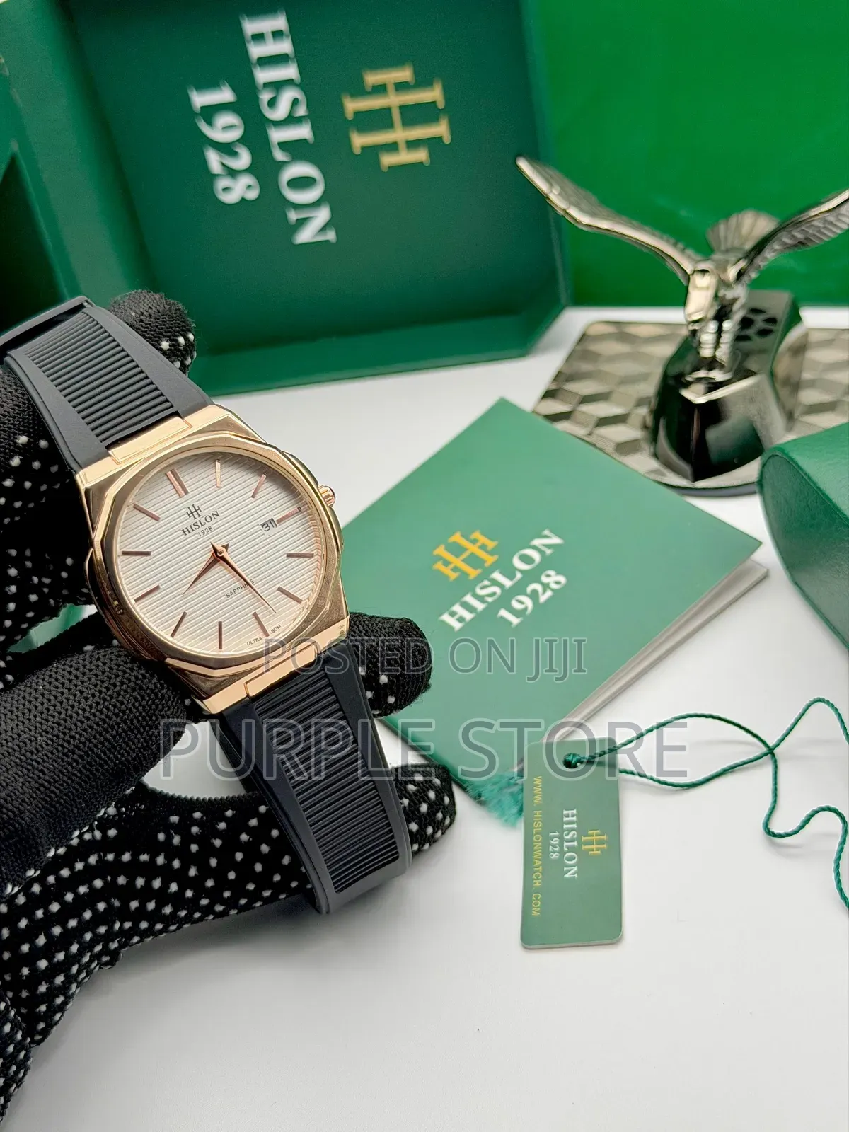 Hislon Rubber Strap Non Tarnish Quality Watch