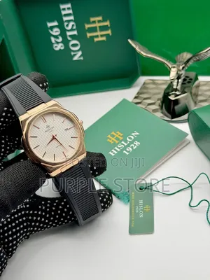 Hislon Rubber Strap Non Tarnish Quality Watch