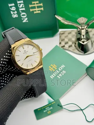 Hislon Rubber Strap Non Tarnish Quality Watch