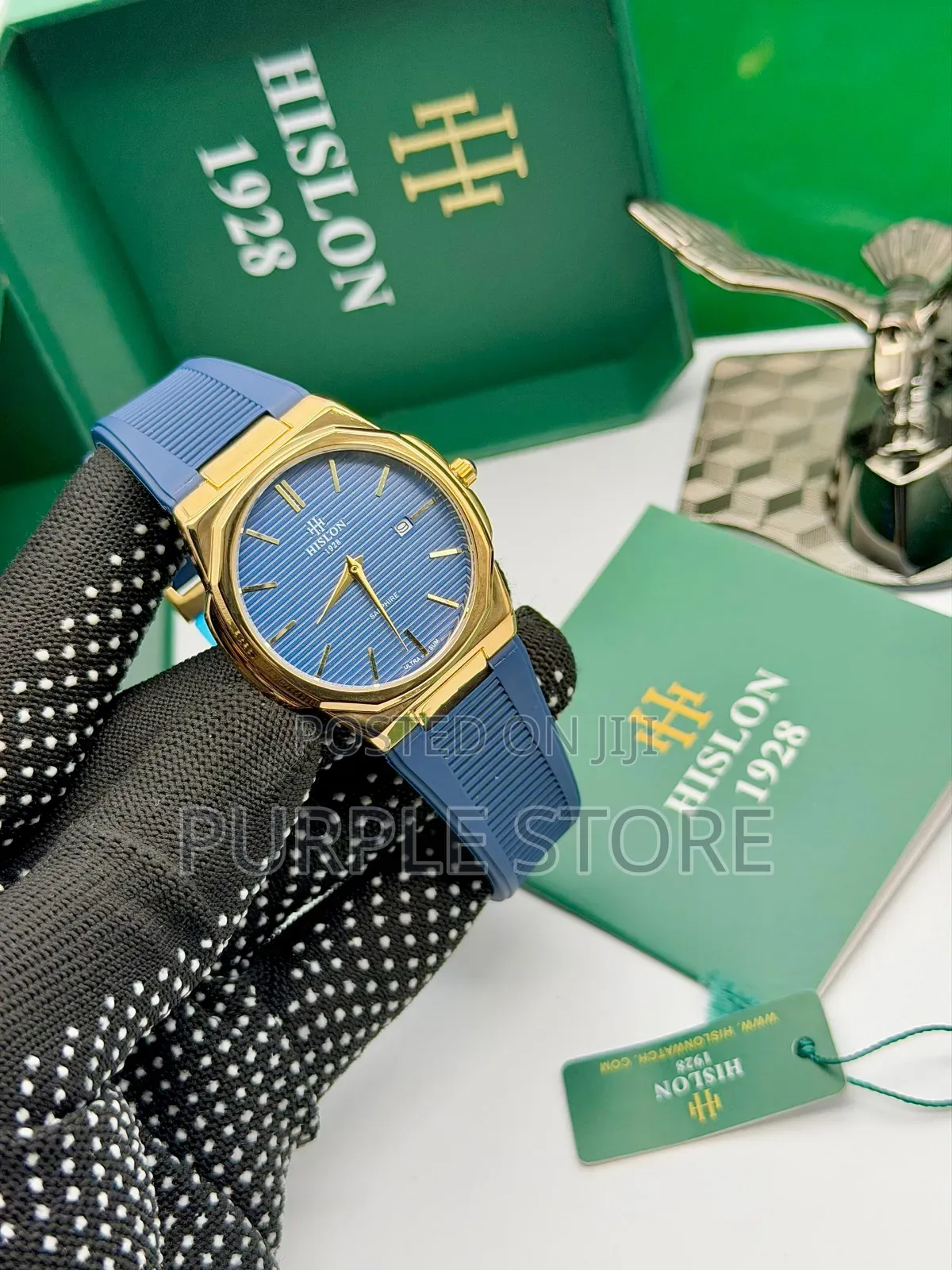 Hislon Rubber Strap Non Tarnish Quality Watch