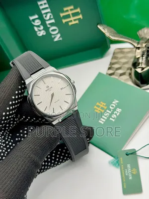 Hislon Rubber Strap Non Tarnish Quality Watch