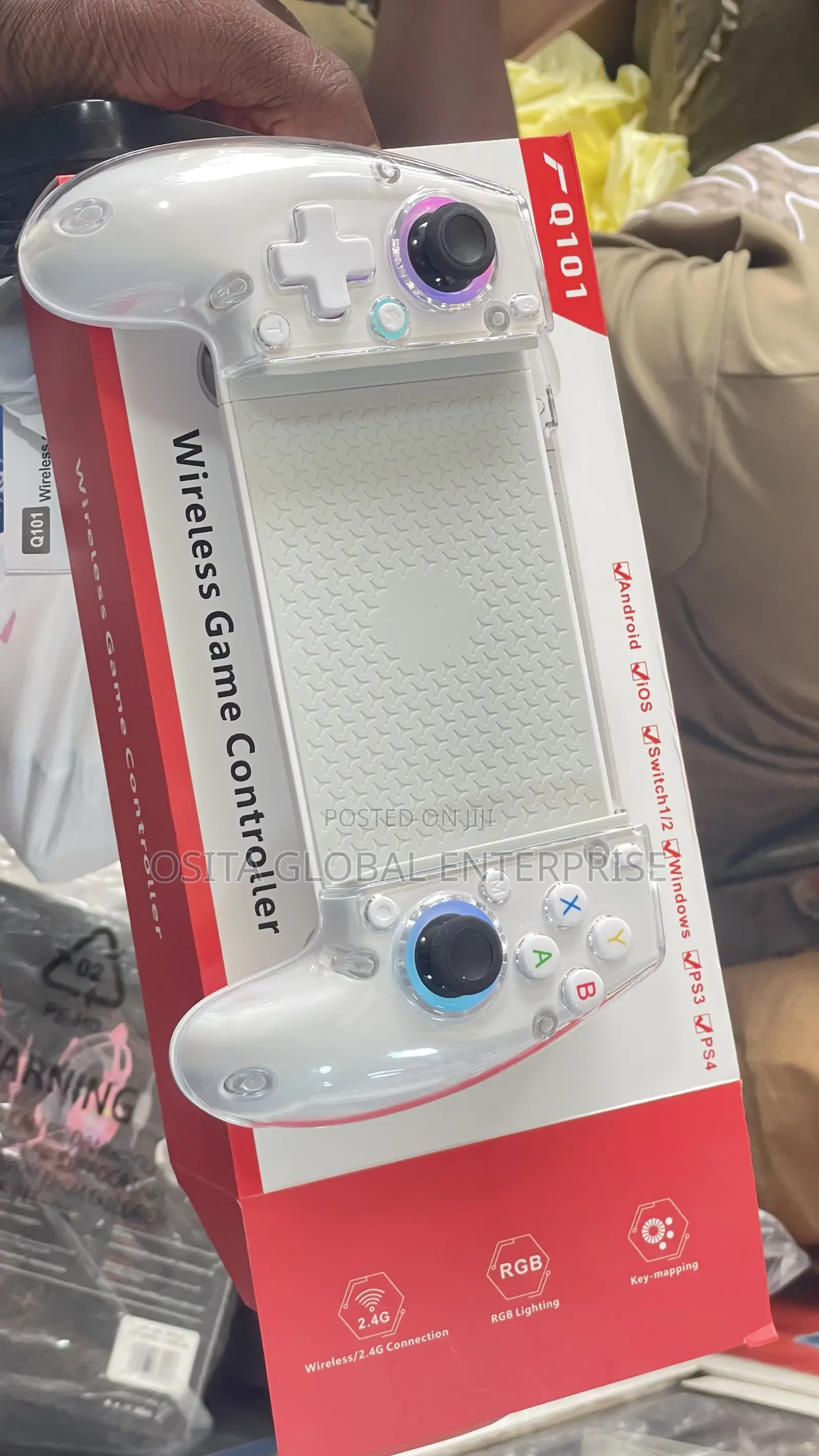 Q101 Wireless Game Controller for Androids, Ios,Switch 1/2,Ps3 and Ps4