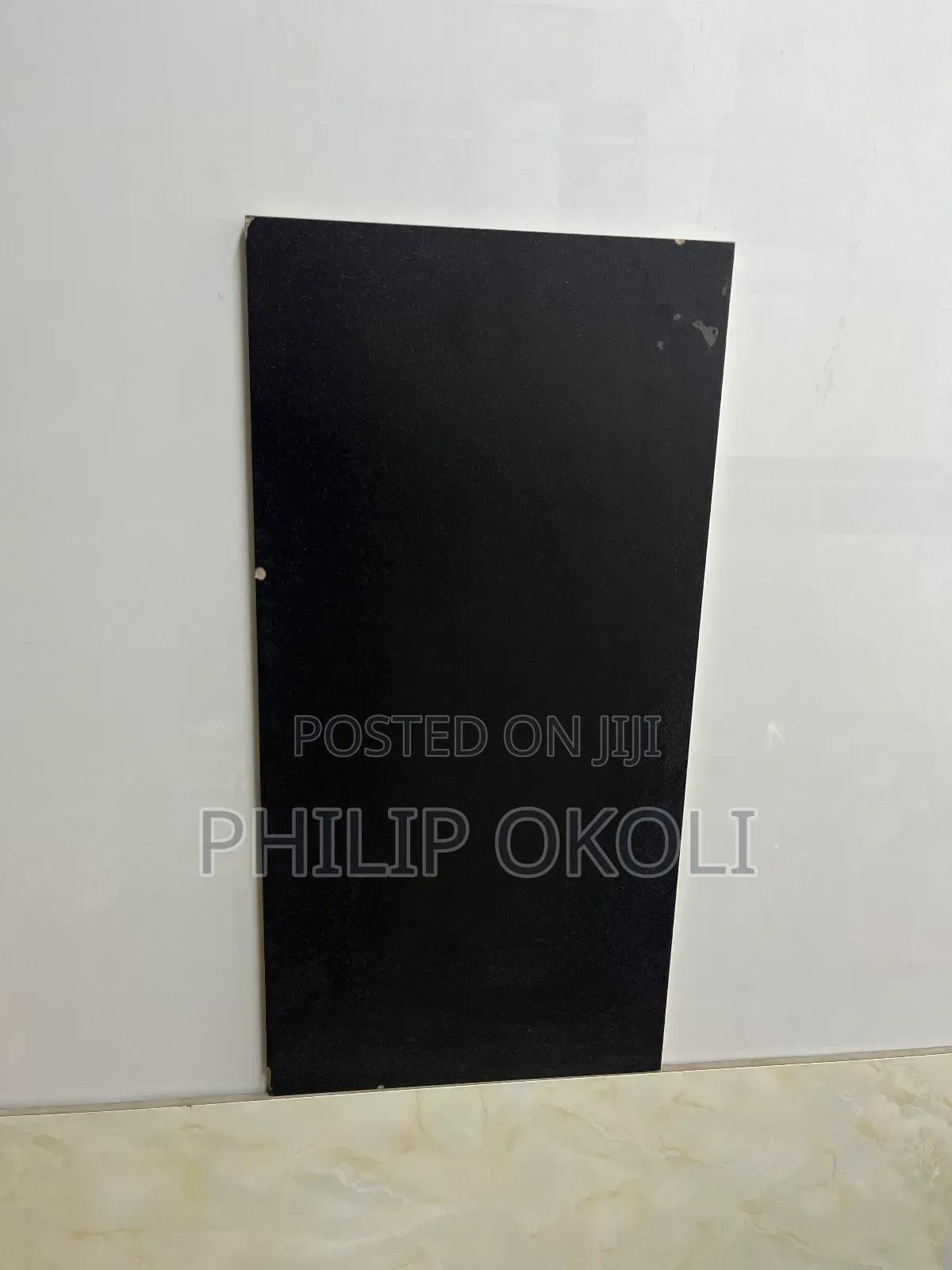 30x60 Plain Black Matt Floor Tiles
