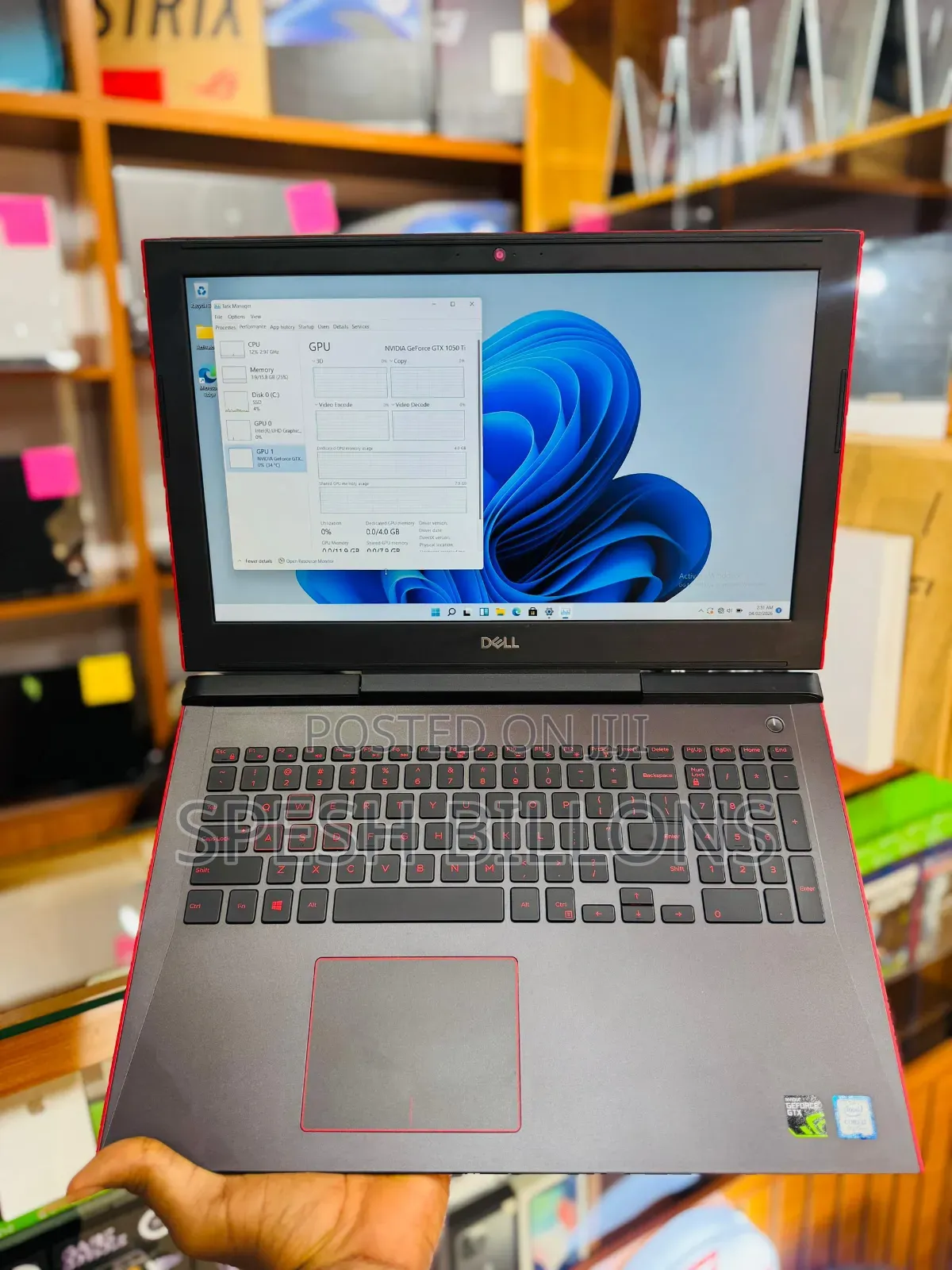 New Laptop Dell G5 16GB Nvidia SSD 512GB