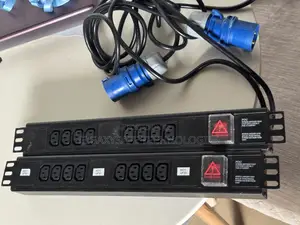 10 Way Iec C13 Pdu +16a Commando Industrial Plug 1u 19 Pdu