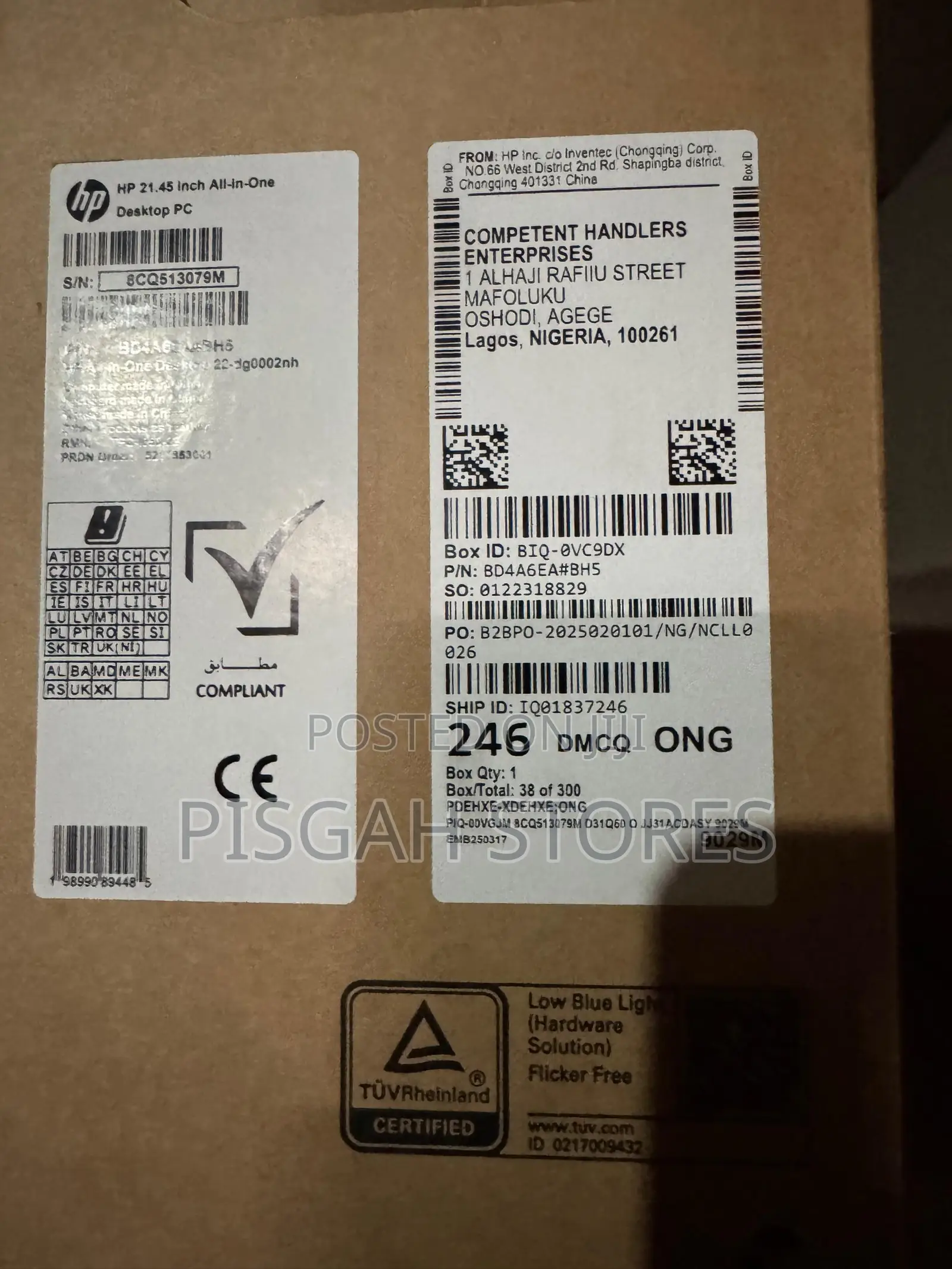 New Desktop Computer HP AiO 22 8GB Intel Core i3 SSD 512GB