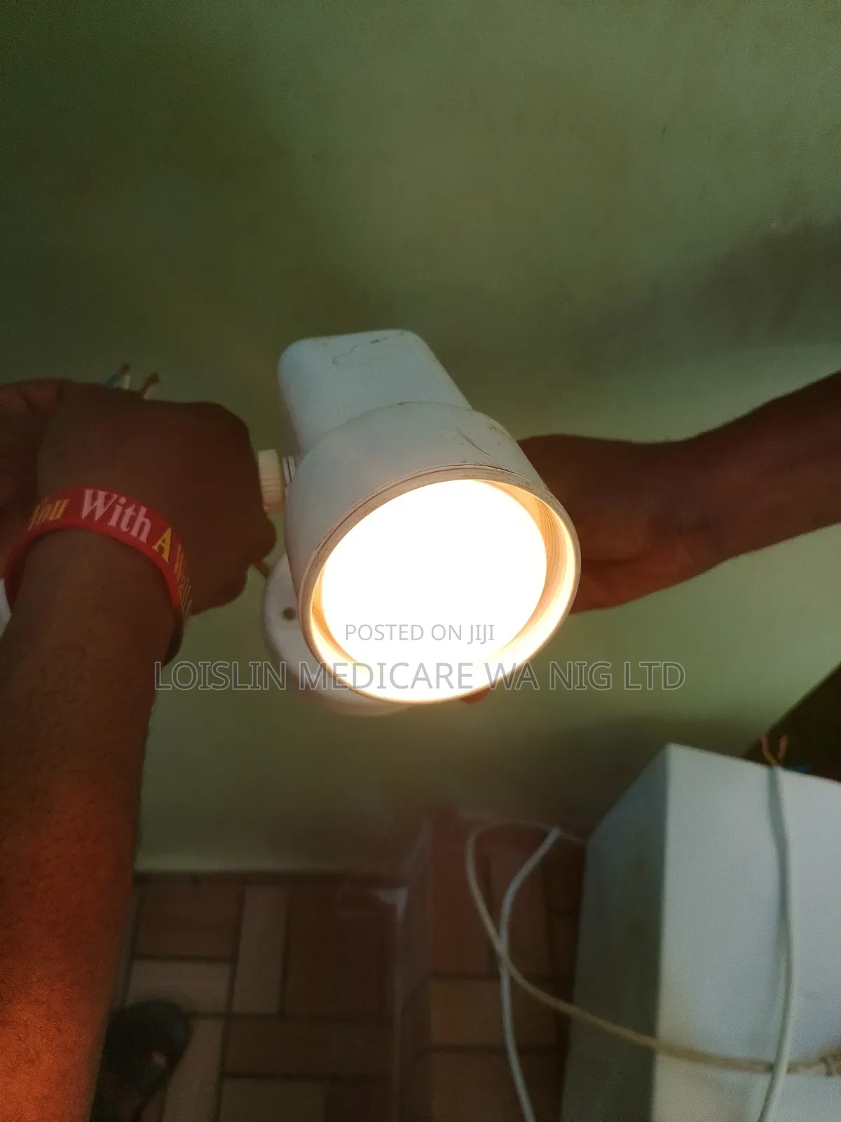 White Cylindrical Head Light