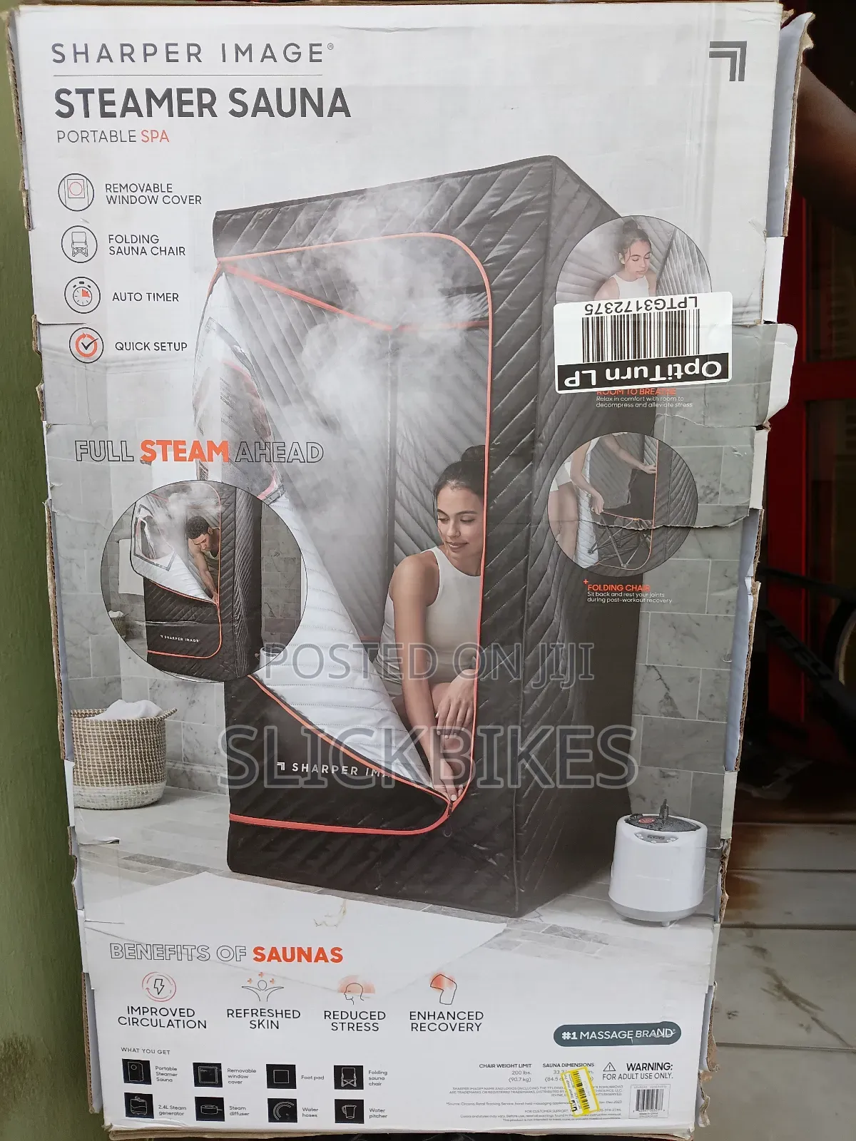 Sharper Image Steamer Sauna Portable Spa