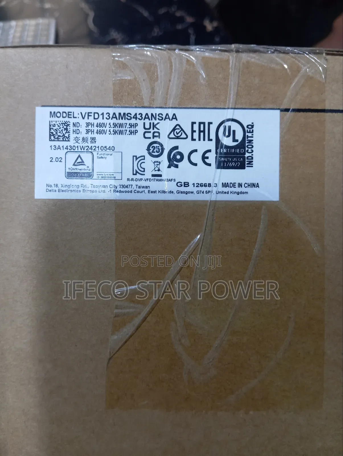 VFD 5.5 Hp 3kw Delta Stoft Starter