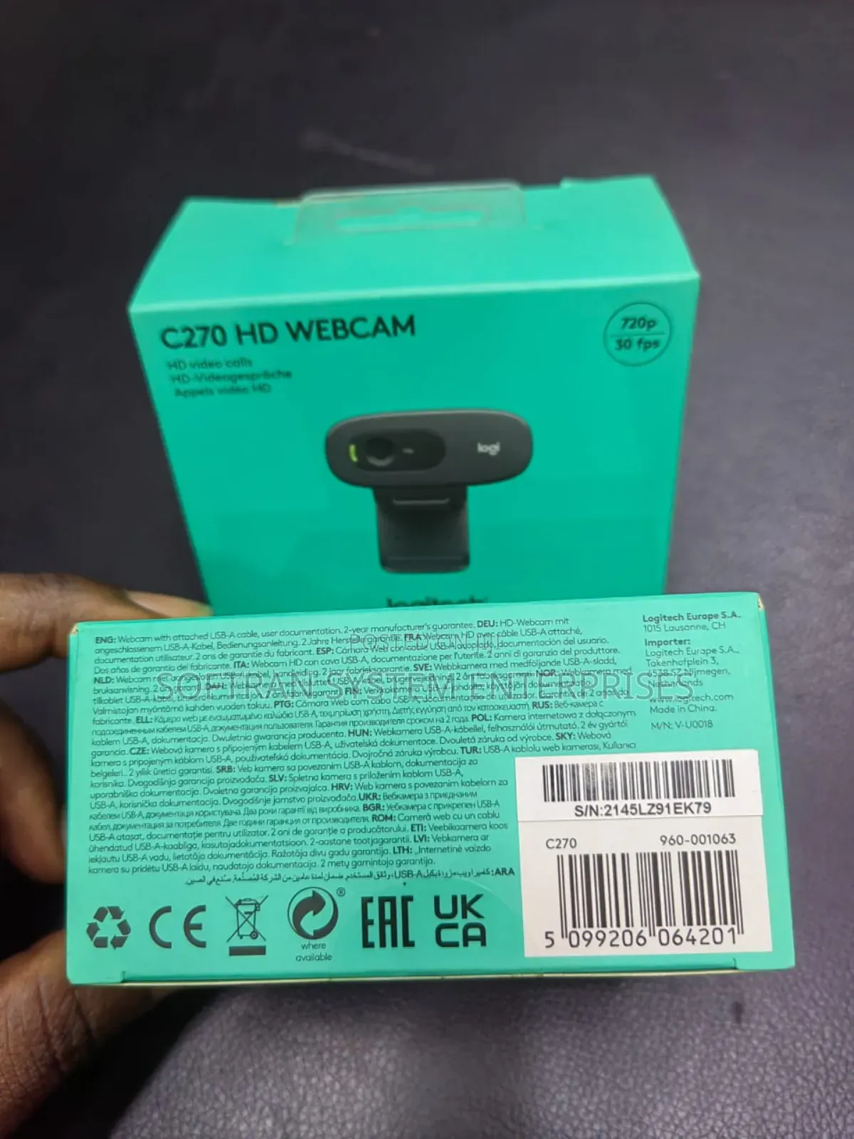 Logitech C270 Hd Webcam With Widescreen Hd Video Calling,