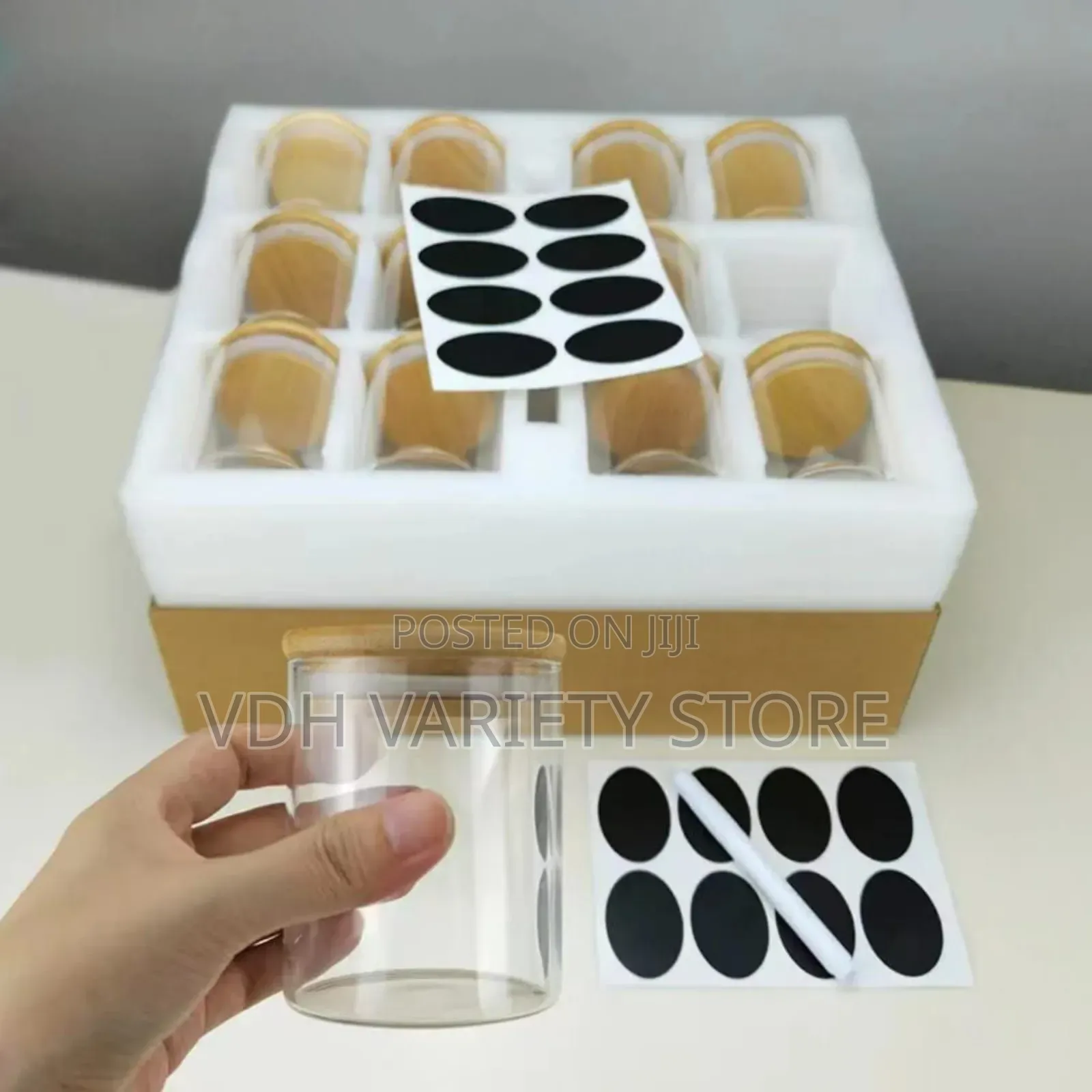 12piece Glass Storage Jar Set