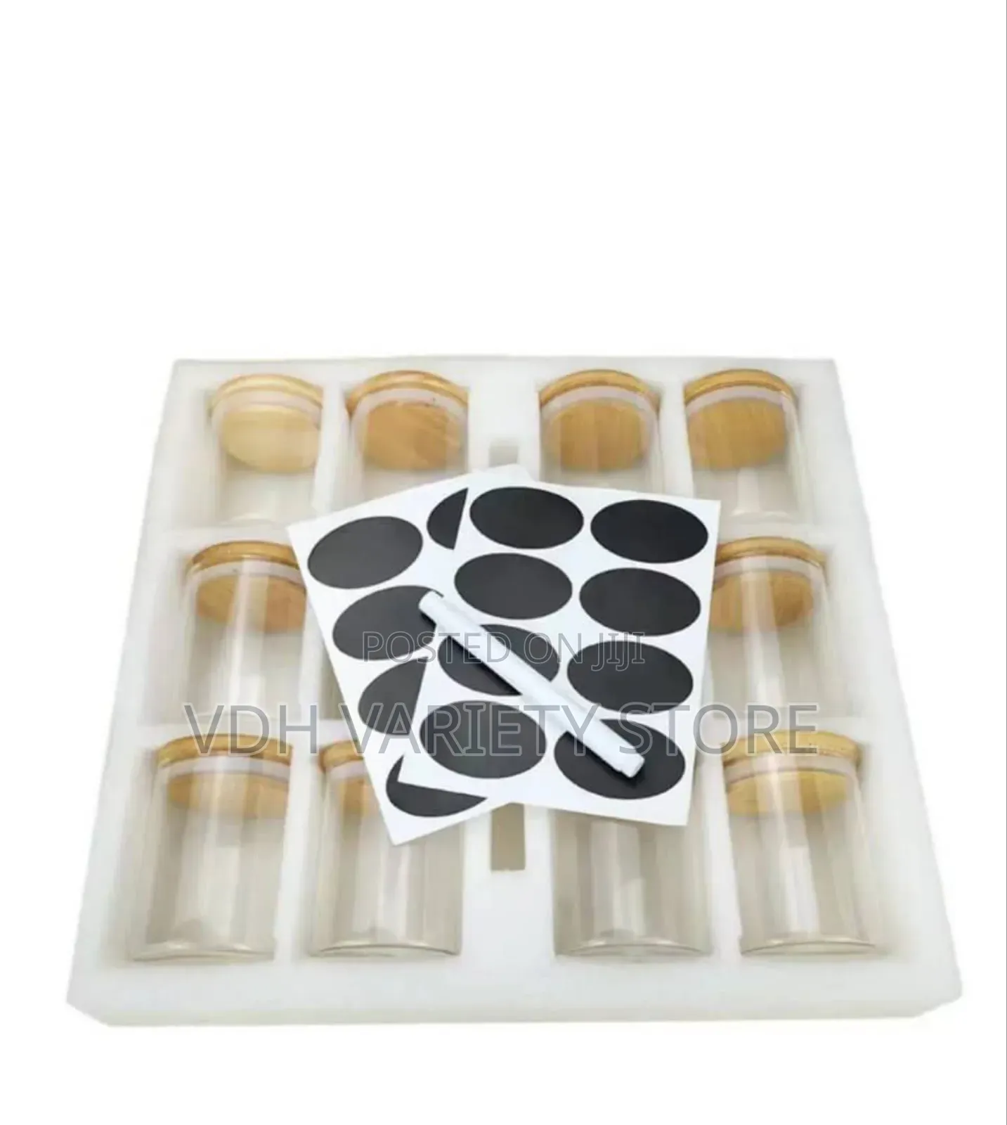 12piece Glass Storage Jar Set