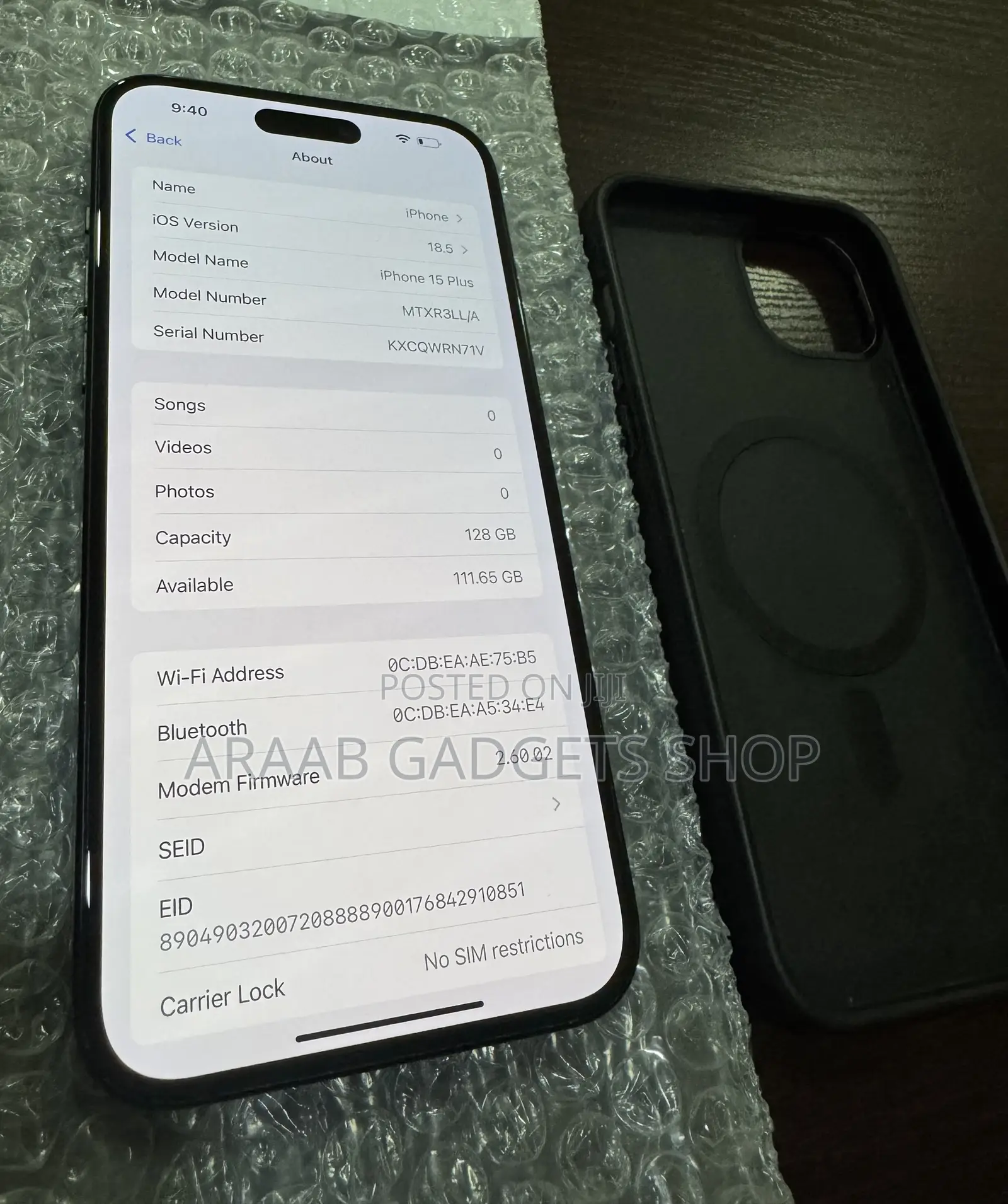 Apple iPhone 15 Plus 128 GB Black