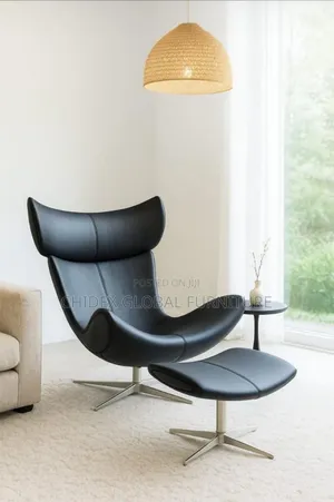 Executive Leather Relaxing Swivel Chair With Footrest