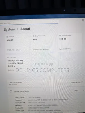 New Laptop 32GB Intel Core i7 SSD 1T