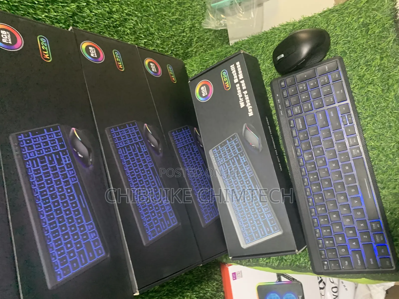 Kl220 Wireless RGB Backlit Keyboard Mouse Combo