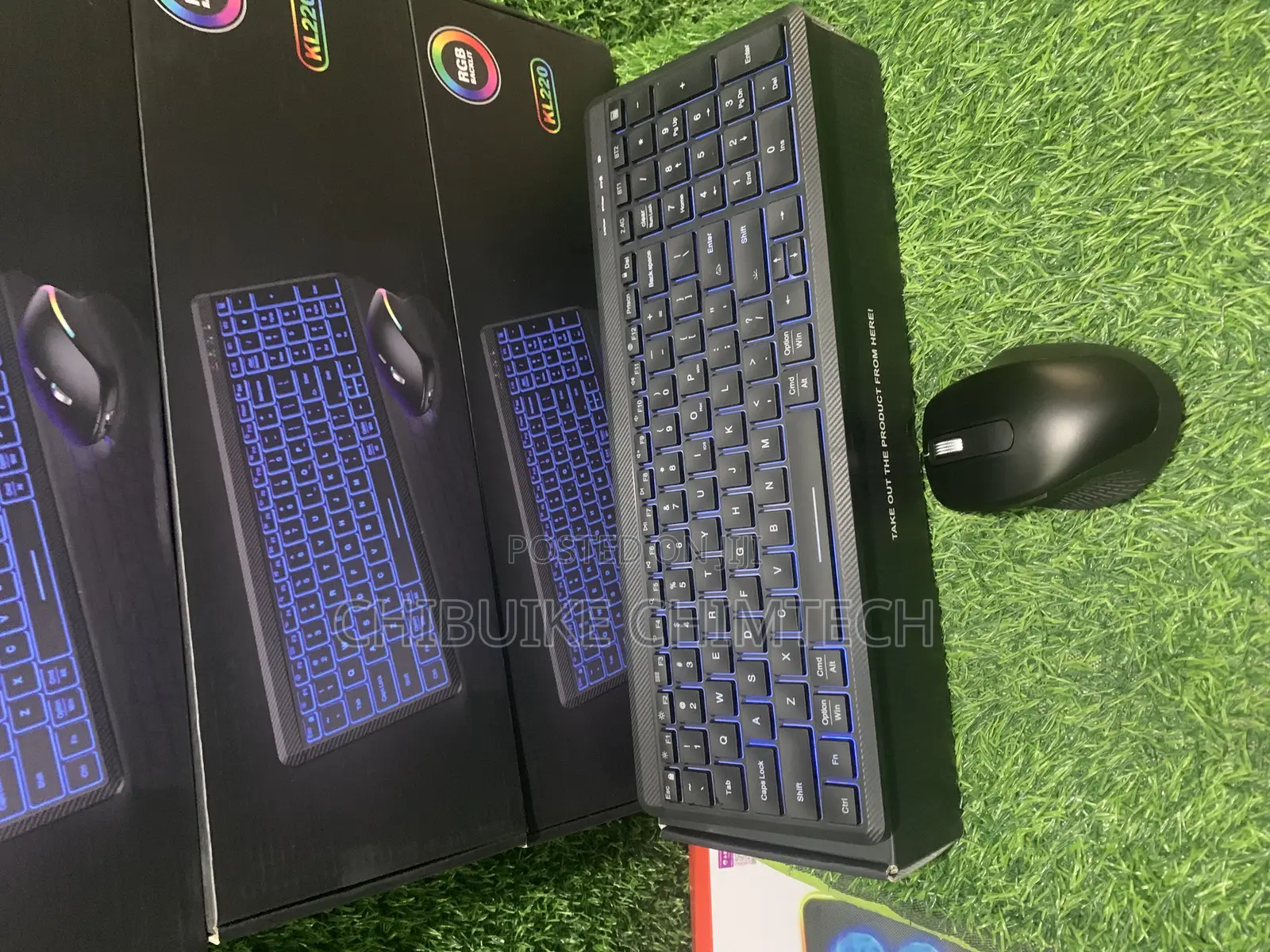Kl220 Wireless RGB Backlit Keyboard Mouse Combo
