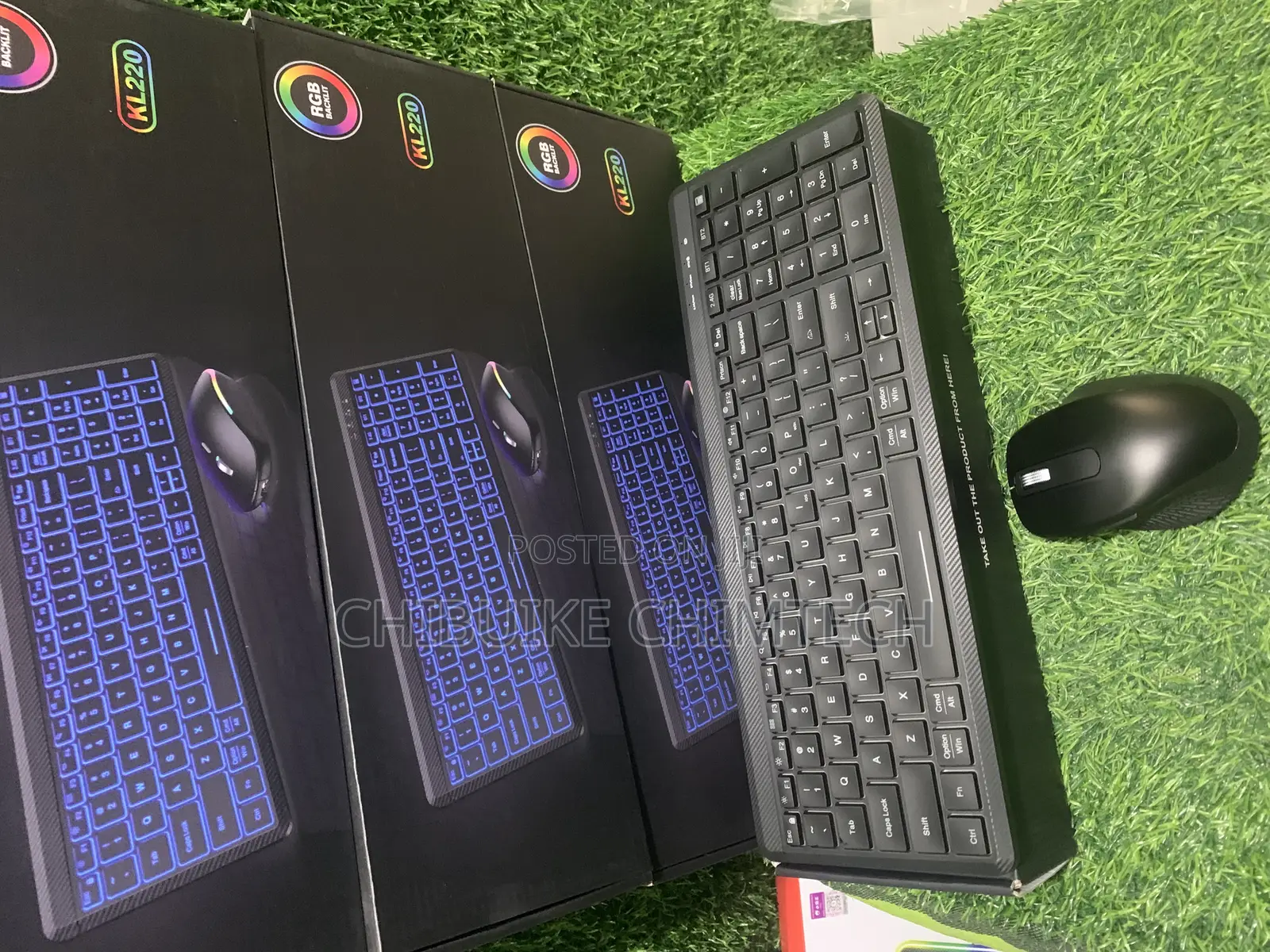 Kl220 Wireless RGB Backlit Keyboard Mouse Combo
