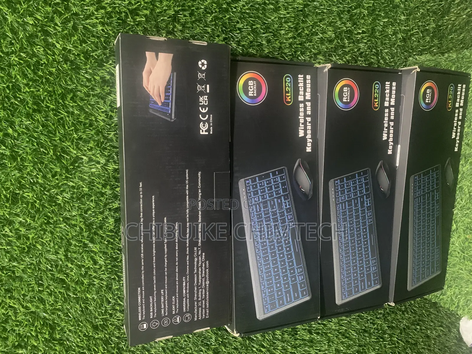 Kl220 Wireless RGB Backlit Keyboard Mouse Combo