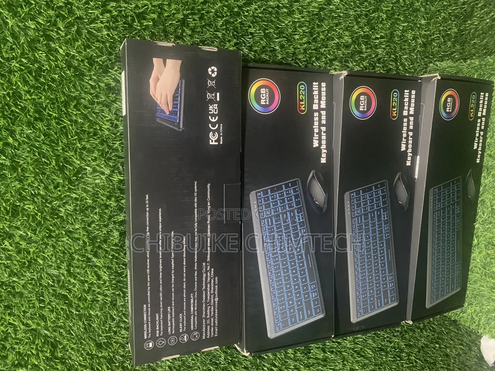 Kl220 Wireless RGB Backlit Keyboard Mouse Combo