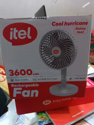 Itel 3600mah Rechargeable Fan With Rotating Head