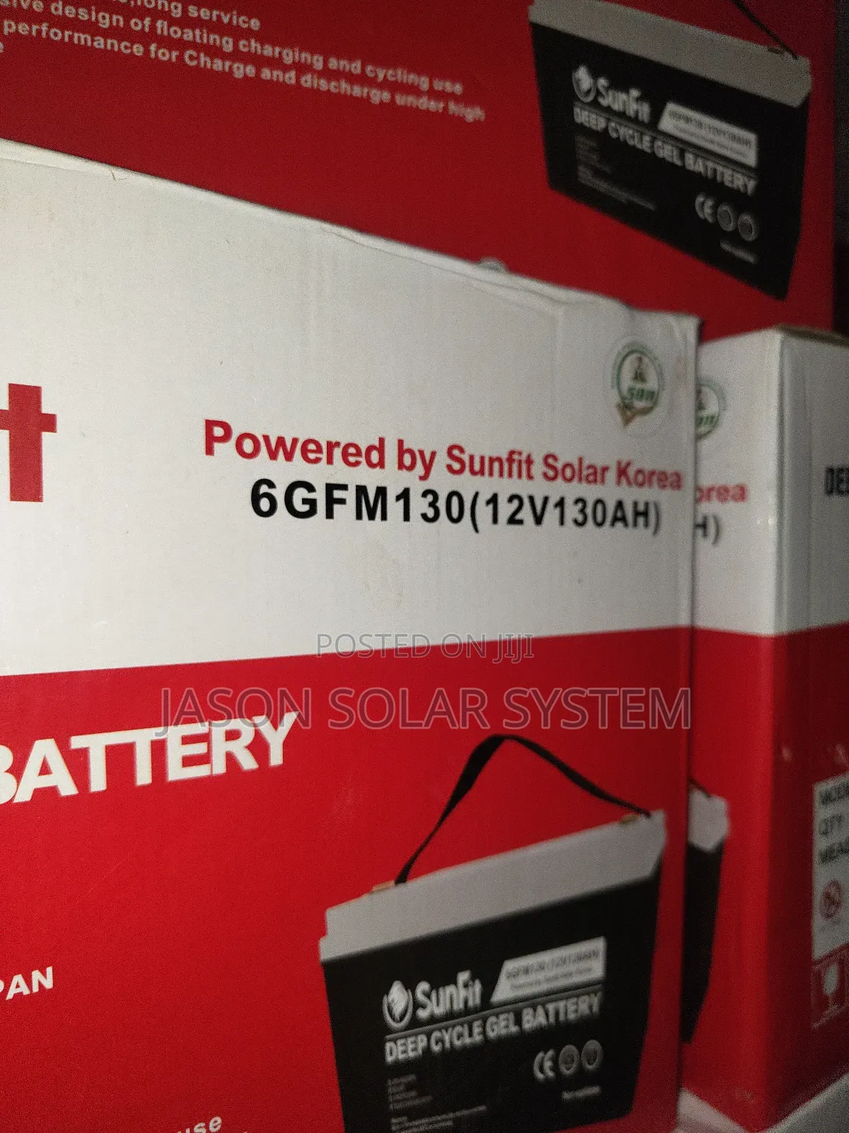 Sunfit 130ah Drycell Battery